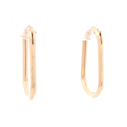 Aros de Oro Amarillo 18K Campana con Cierre Criollo