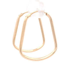 Aros de Oro Amarillo 18K Campana con Cierre Criollo