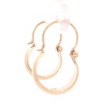 Aros de Oro Amarillo 18K Bote con Gancho