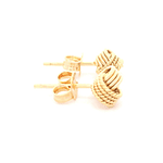 Aros de Oro Amarillo 18K Chevalier Te Amo con Cierre Mariposa