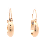 Aros de Oro Amarillo 18K Bote con Gancho