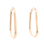 Aros de Oro Amarillo 18K Campana con Cierre Criollo