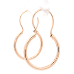 Aros de Oro Amarillo 18K Tubular con Gancho