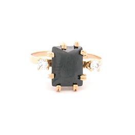 Anillo Canasto Oro Amarillo 18K Chatón 