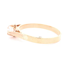 Anillo Chatón Circular Oro Amarillo 18K 