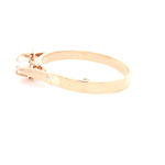 Anillo de Oro Amarillo 18K Circular con Diamante