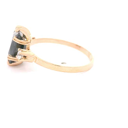 Anillo Canasto Oro Amarillo 18K Chatón 