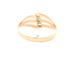 Anillo de Oro Amarillo 18K Calado con Diamante