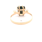 Anillo de Oro Amarillo 18K con Diamante