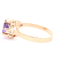 Anillo de Oro Amarillo 18K Ovalado