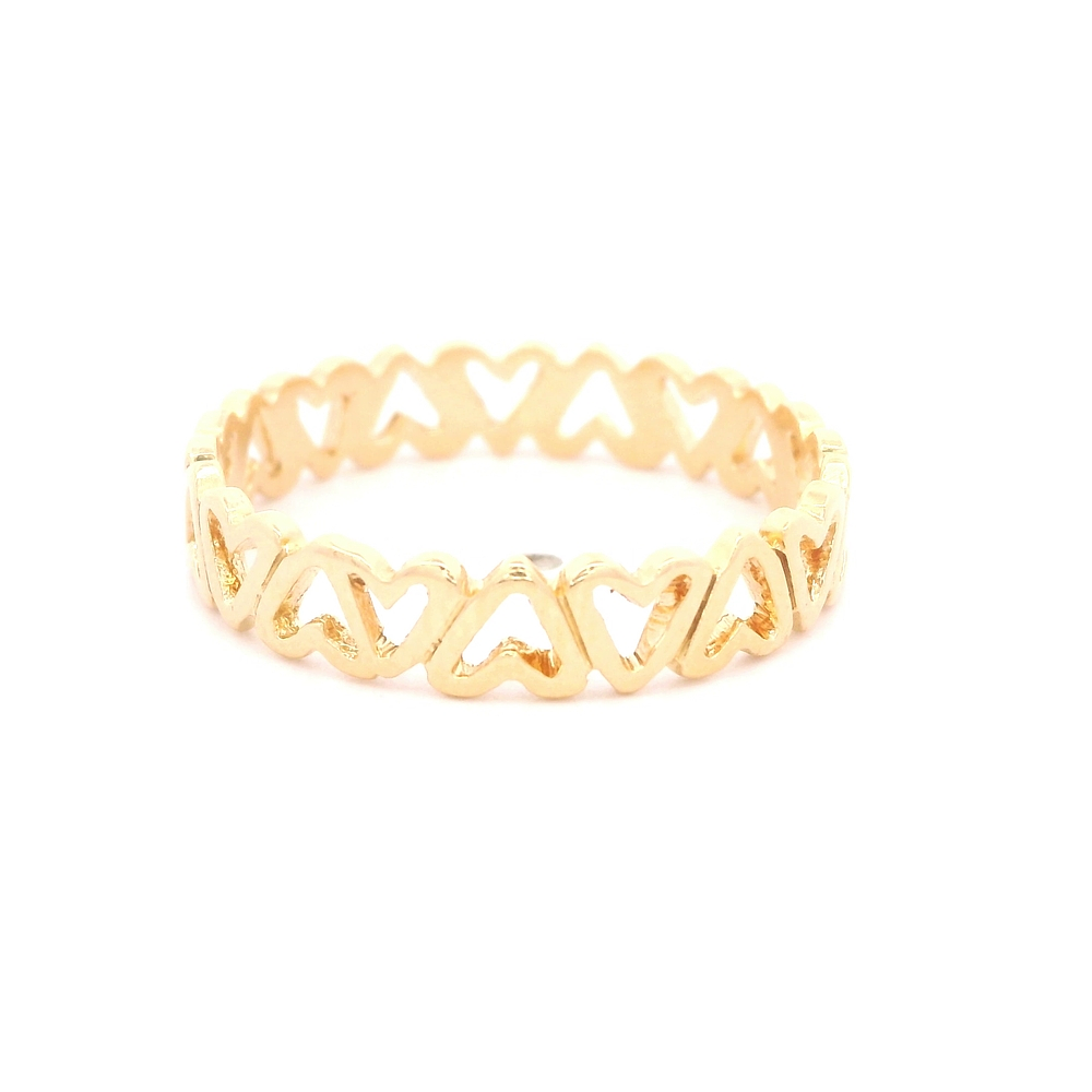 Anillo de Oro Amarillo 18K Calado