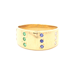 Anillo de Oro Amarillo 18K con Diamante