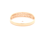 Anillo de Oro Amarillo 18K Cintillo con Diamante