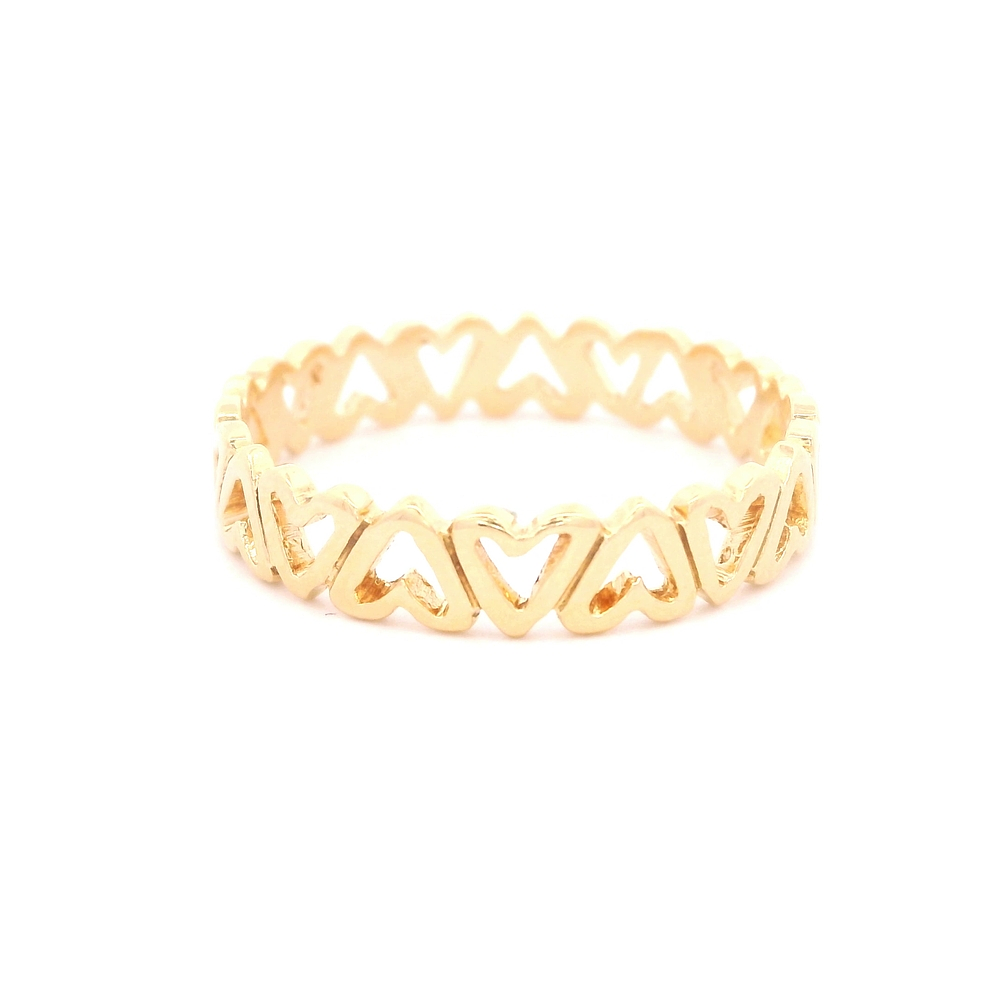 Anillo de Oro Amarillo 18K Calado