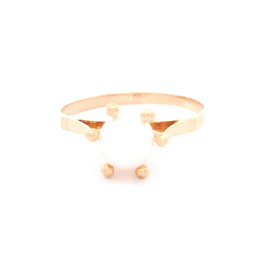Anillo de Oro Amarillo 18K Pistilo