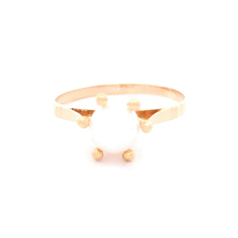 Anillo de Oro Amarillo 18K Pistilo