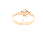 Anillo de Oro Amarillo 18K Circular con Diamante