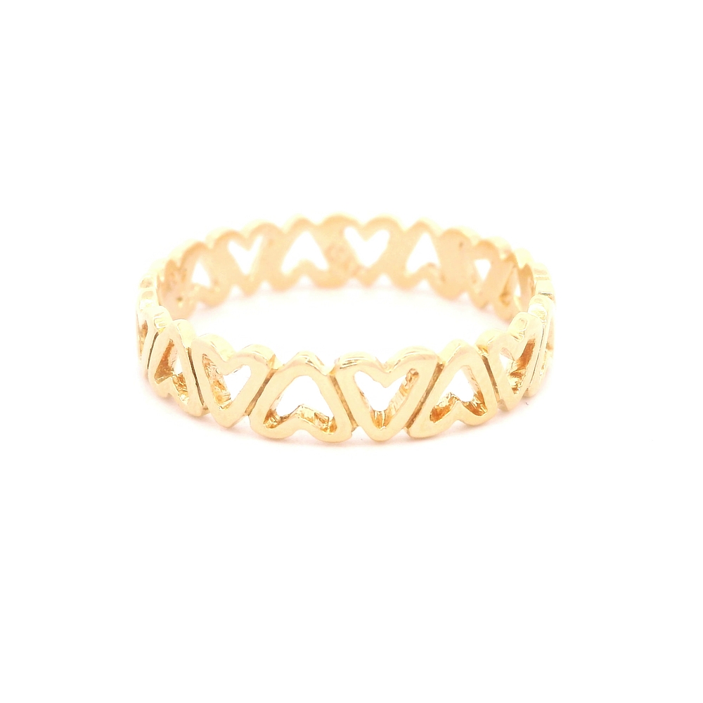 Anillo de Oro Amarillo 18K Calado