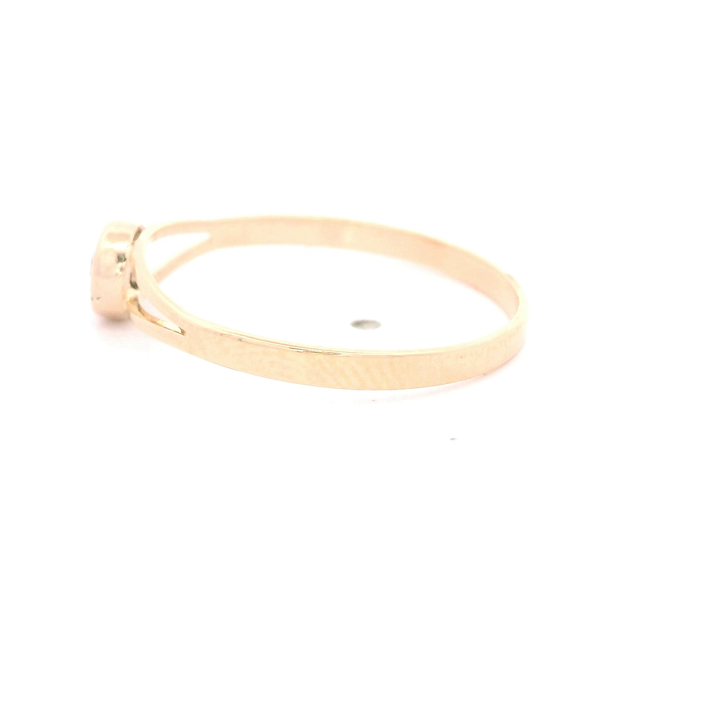 Anillo de Oro Amarillo 18K Calado con Diamante