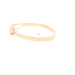 Anillo de Oro Amarillo 18K Calado con Diamante