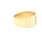 Anillo de Oro Amarillo 18K con Diamante