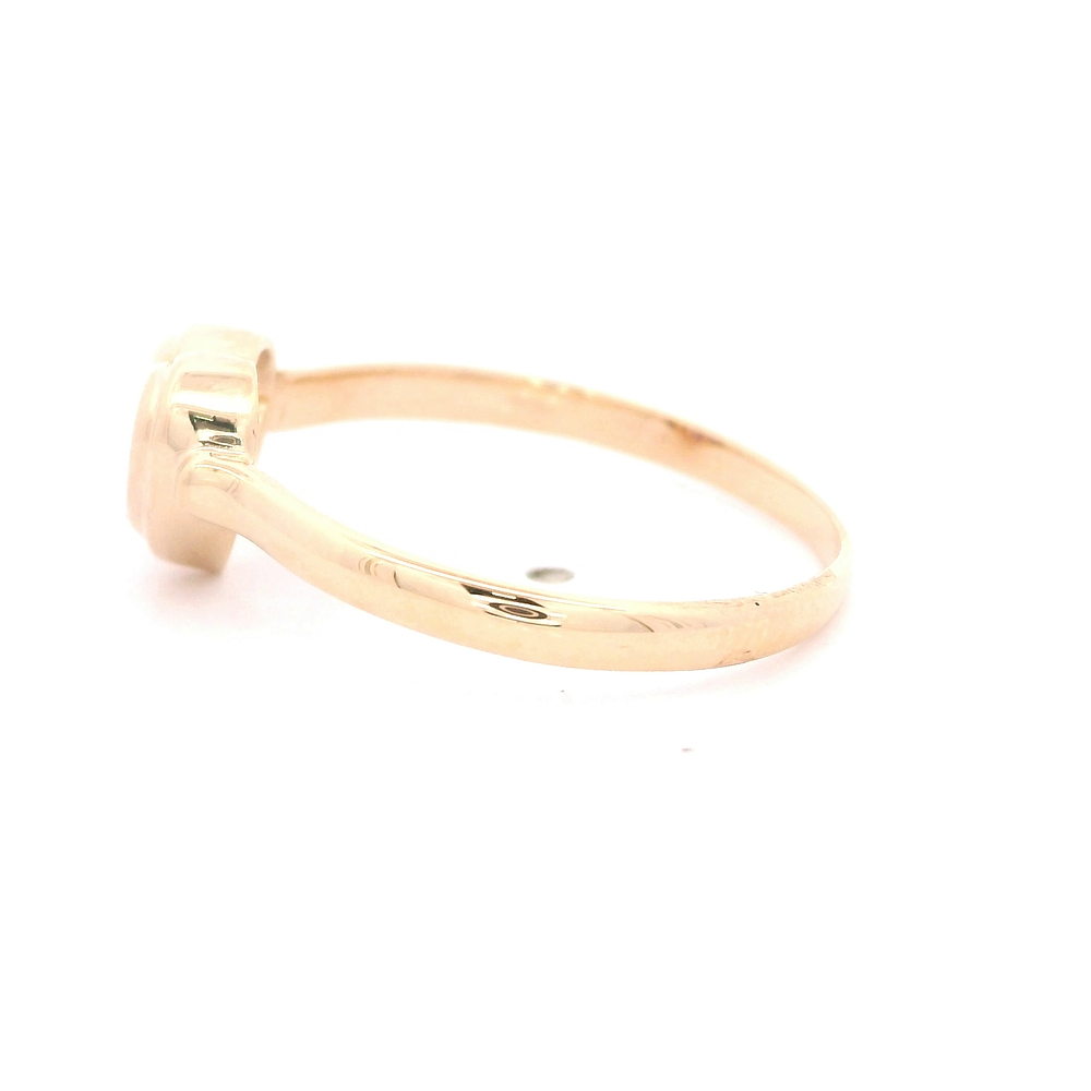 Anillo de Oro Amarillo 18K Corazón