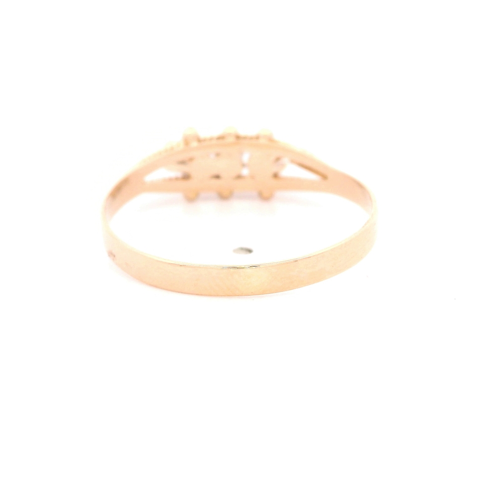 Anillo de Oro Amarillo 18K con Diamante