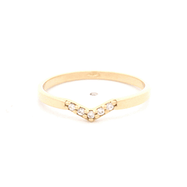 Anillo de Oro Amarillo 18K con Diamante