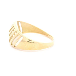Anillo de Oro Amarillo 18K Semi Bombé Calado