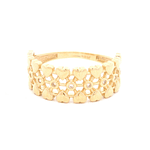 Anillo de Oro Amarillo 18K Cintillo con Diamante