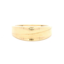 Anillo de Oro Amarillo 18K Bombé Ondulado