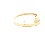Anillo de Oro Amarillo 18K Cintillo con Diamante