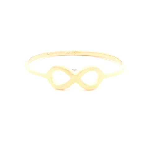 Anillo de Oro Amarillo 18K Infinito Calado