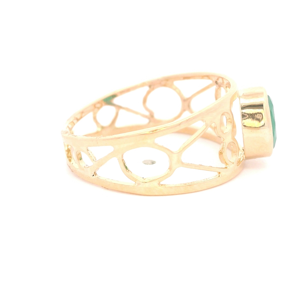 Anillo de Oro Amarillo 18K Solitario