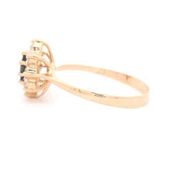 Anillo de Oro Amarillo 18K con Diamante