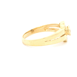 Anillo de Oro Amarillo 18K Calado con Diamante
