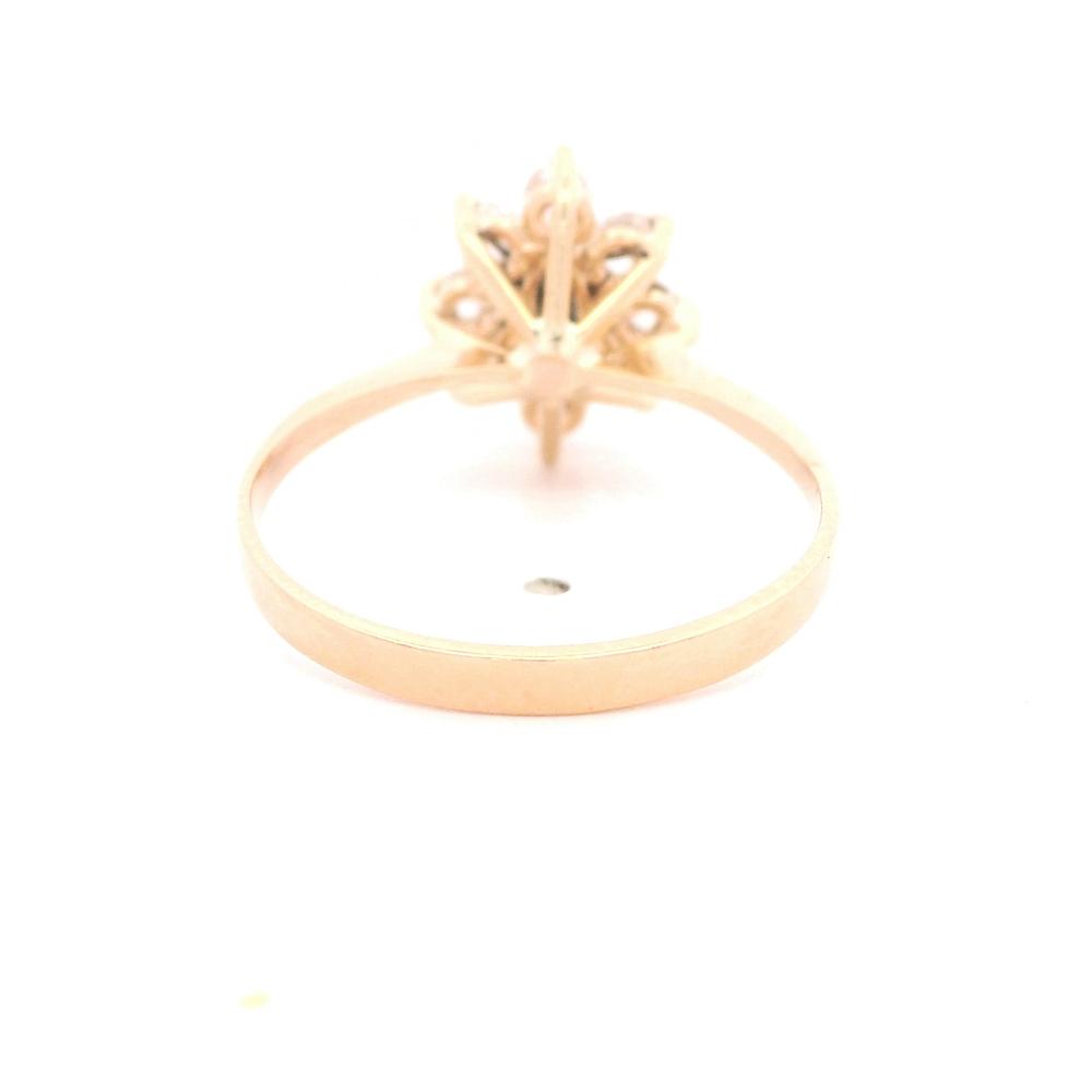 Anillo de Oro Amarillo 18K con Diamante
