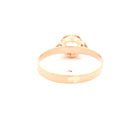 Anillo de Oro Amarillo 18K Circular con Diamante