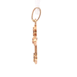 Colgante de Oro Rosado 18K Cruz con Diamantes