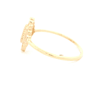 Anillo de Oro Amarillo 18K Ovalado con Ópalo