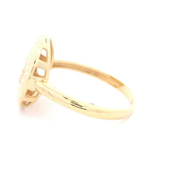 Anillo de Oro Amarillo 18K Circular Diseño Infinito 