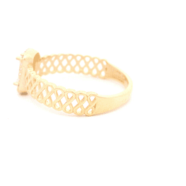 Anillo de Oro Amarillo 18K Calado con Diamante