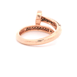 Anillo de Oro 18K Calado con Micropiedras