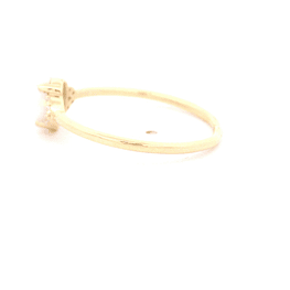 Anillo de Oro Amarillo 18K Ovalado con Ópalo