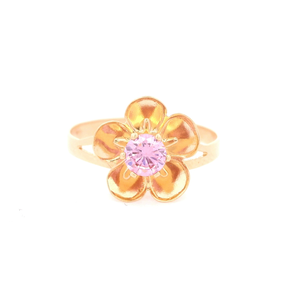 Anillo de Oro 18K Flor
