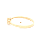 Anillo de Oro Amarillo 18K Cintillo con Diamante