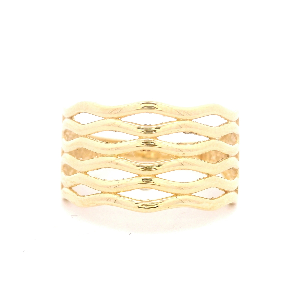 Anillo de Oro Amarillo 18K Calado