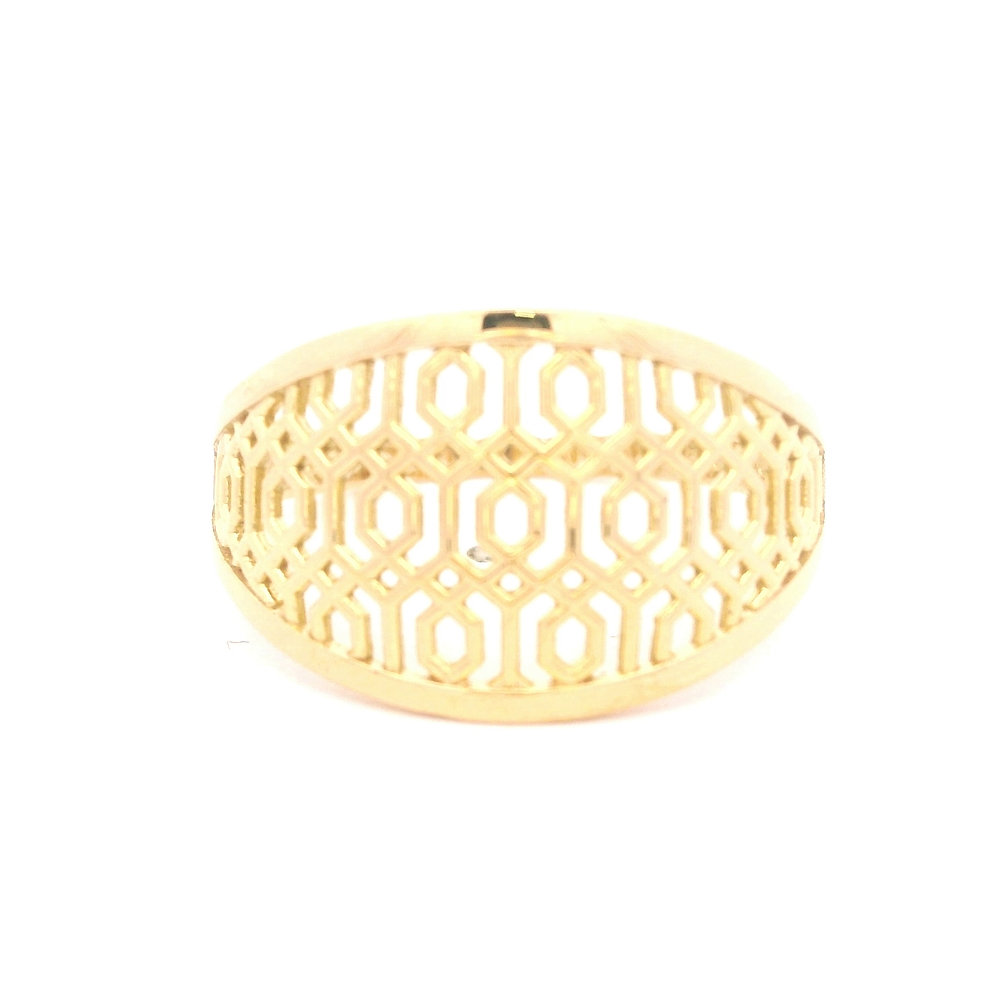 Anillo de Oro Amarillo 18K Calado