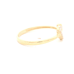 Anillo de Oro Amarillo 18K Corazón con Diamante