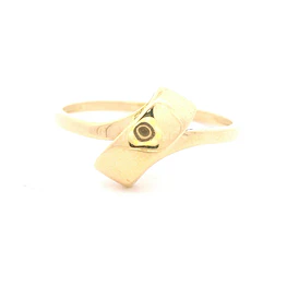 Anillo de Oro Amarillo 18K Ondulado Calado
